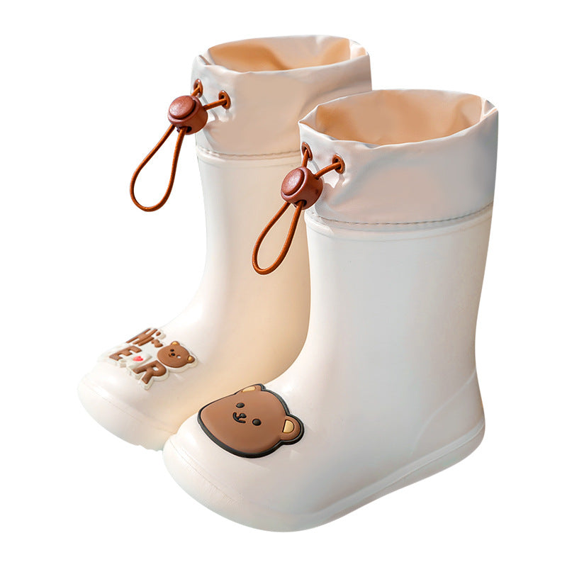 Wholesale of Children's Mid Tube Buckle EVA Rain Boots